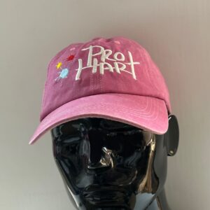 Unisex brushed denim look Cap - Paint Splatter - Mauve